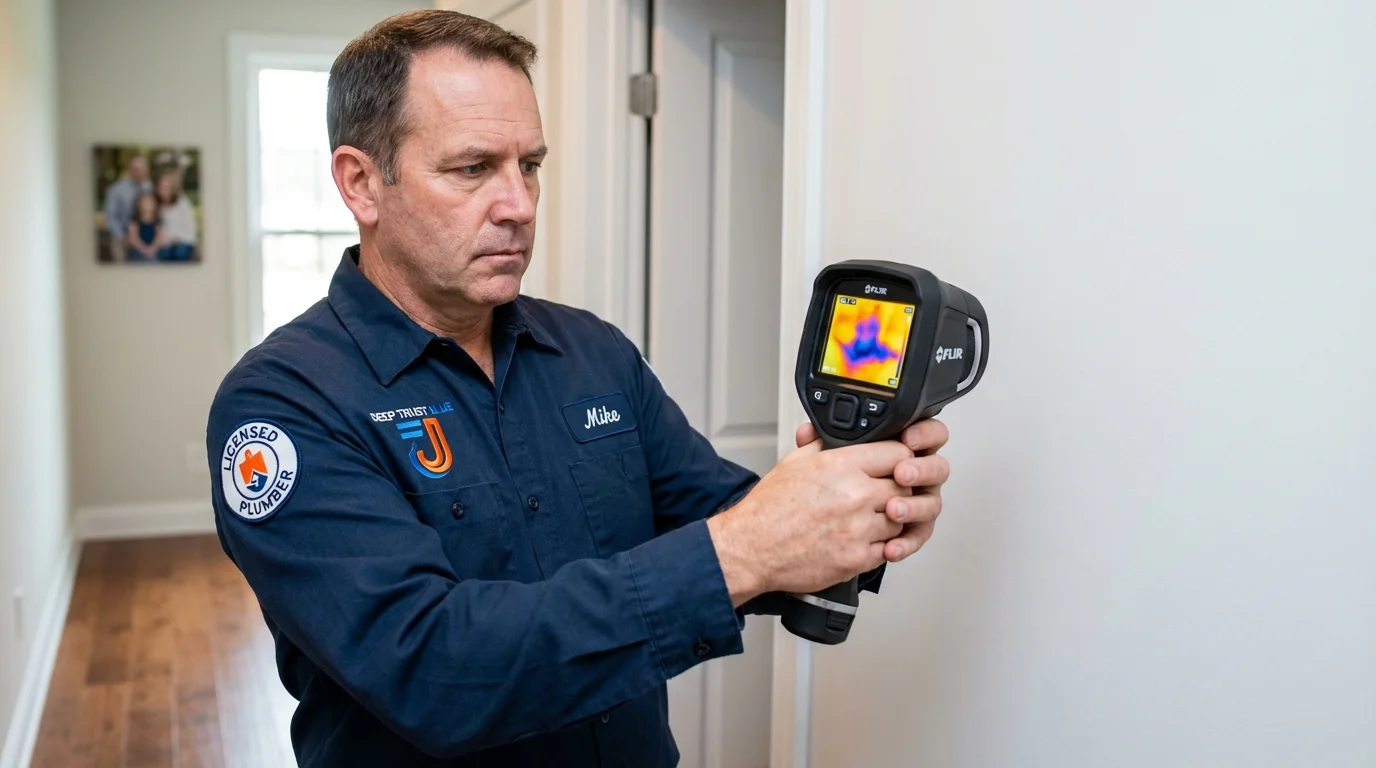 Thermal imaging leak detection by Johns Plumbing LLC in Delmar